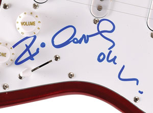 Lot #6059 The Cars: Ric Ocasek Signed Guitar - Image 2