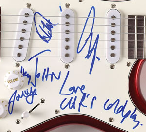 Lot #6061  Coldplay Signed Guitar - Image 2