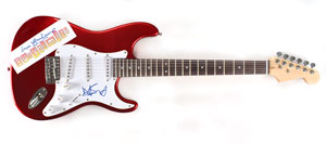 Lot #6076  Eurythmics Signed Guitar - Image 1