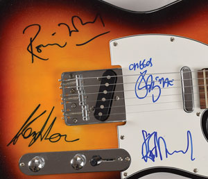Lot #6077 The Faces Signed Guitar - Image 2