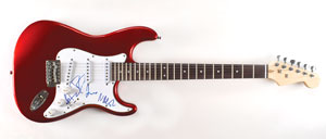 Lot #6079  Foo Fighters Signed Guitar - Image 1