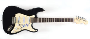 Lot #6088  Iron Maiden Signed Guitar - Image 1
