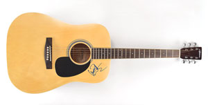 Lot #6101 Dave Matthews Signed Guitar