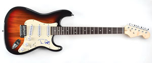 Lot #6115 Tom Petty Signed Guitar