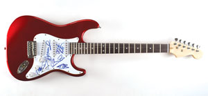Lot #6124  Scorpions Signed Guitar - Image 1