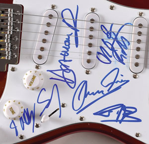 Lot #6124  Scorpions Signed Guitar - Image 2