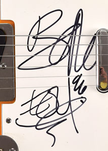 Lot #6134  U2: Bono and Edge Signed Guitar - Image 2