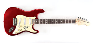 Lot #6102 Dave Matthews Signed Guitar