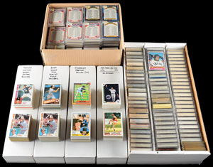 Lot #927  1980s-1990s Baseball Hall of Famers Card Collection of (2,000+) cards with Ryan and Ripken - Image 1