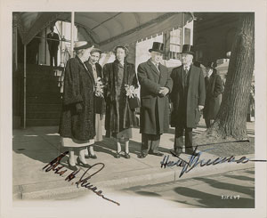 Lot #40 Harry and Bess Truman - Image 1