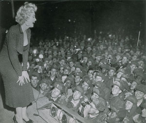 Lot #893 Marilyn Monroe and US Servicemen - Image 1