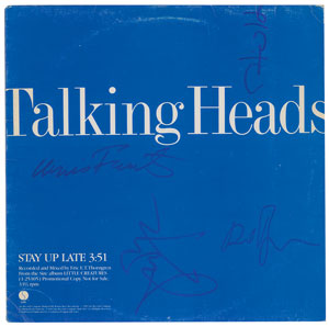 Lot #803  Talking Heads - Image 1
