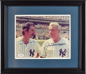 Lot #958 Joe DiMaggio and Billy Martin
