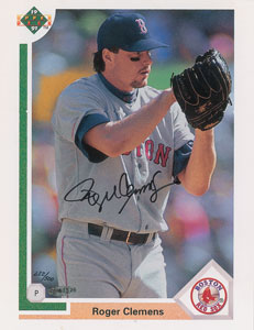 Lot #961 Wayne Gretzky and Roger Clemens