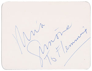 Lot #606 Nina Simone - Image 1