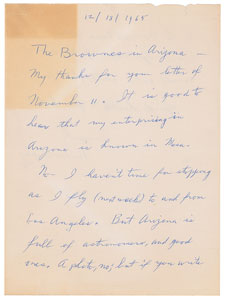 Lot #295 Harlow Shapley Autograph Letters Signed (3) - Image 1
