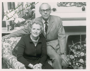 Lot #186 Margaret and Denis Thatcher