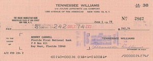 Lot #529 Tennessee Williams - Image 1