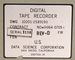Lot #267  Digital Tape Flight Recorder With Spare Tape - Image 5