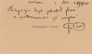 Lot #544 Giuseppe Verdi - Image 1