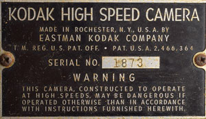 Lot #338  Kodak High Speed Camera - Image 7