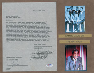 Lot #860 Sammy Davis, Jr