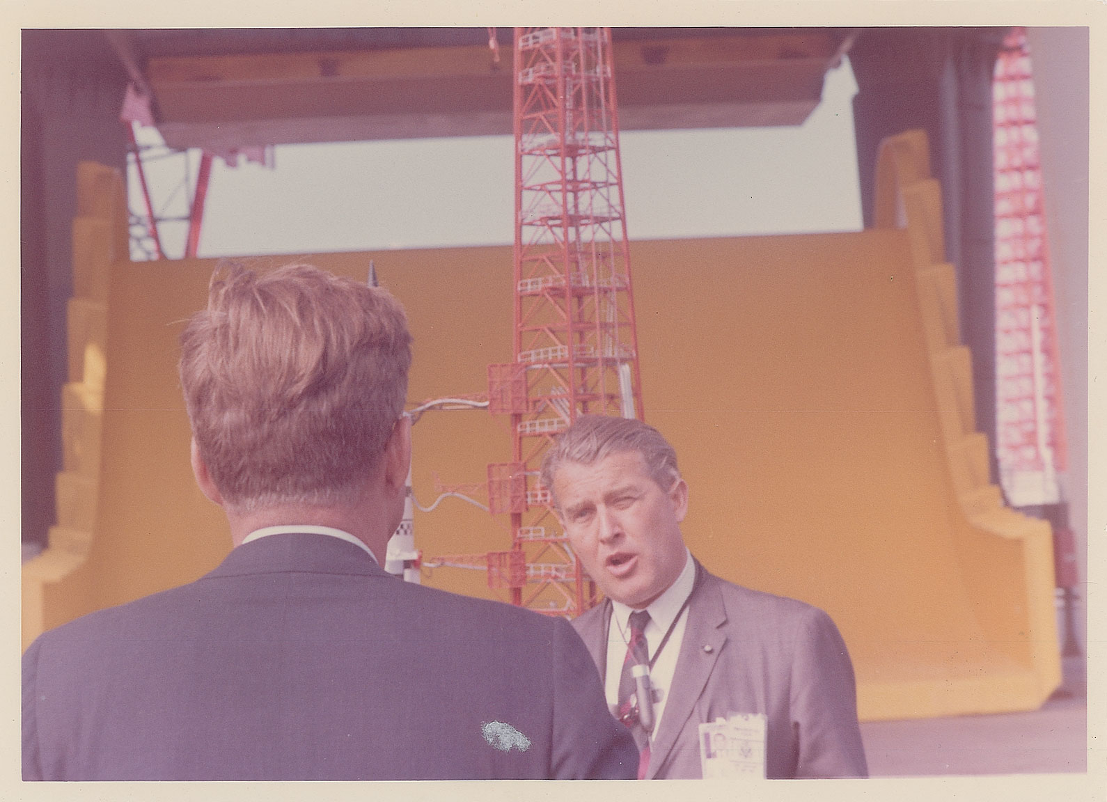 Lot #8061 John F. Kennedy and Wernher von Braun Original Photograph
