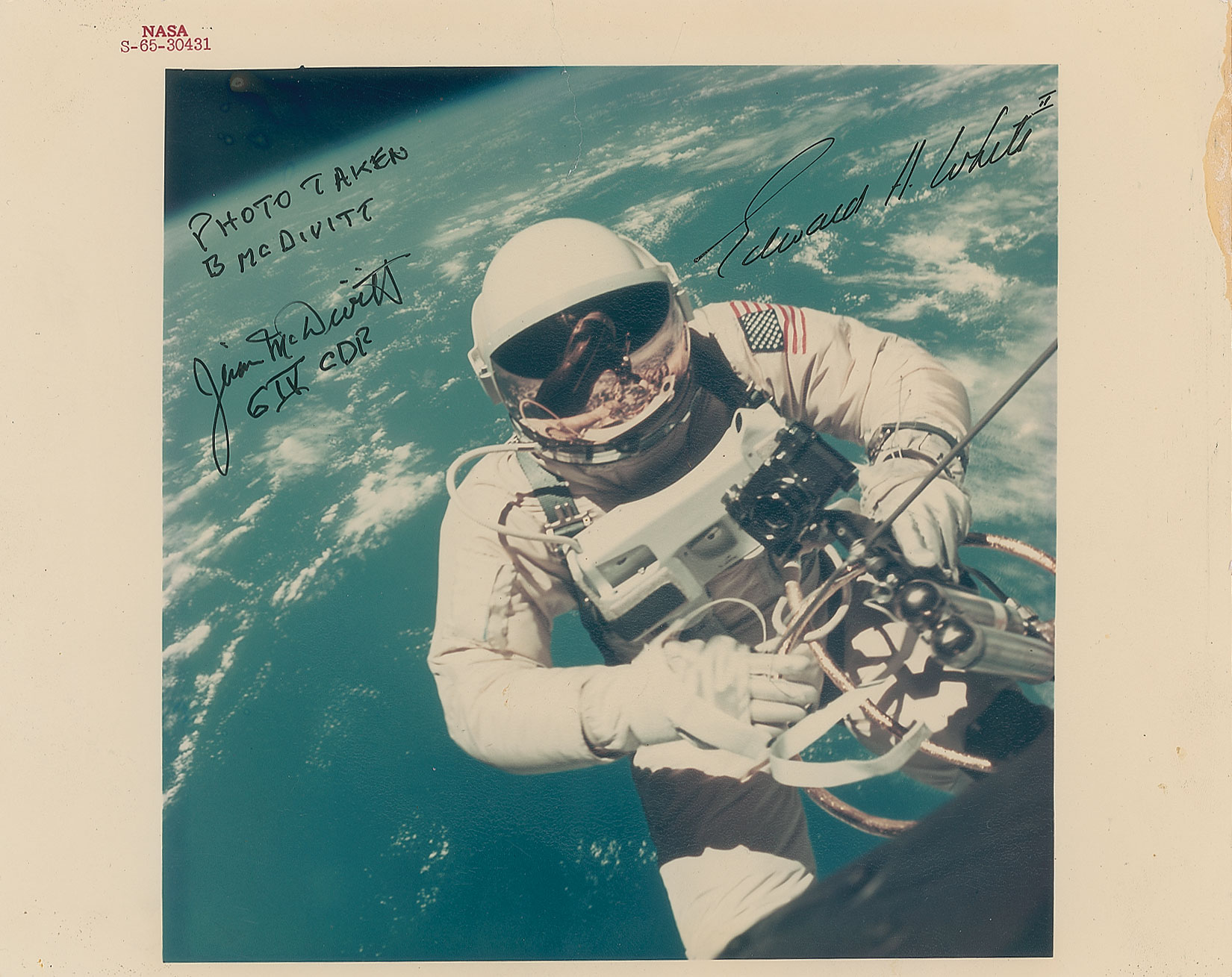 Lot #8081  Gemini IV Signed Photograph