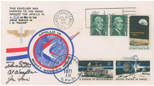 Lot #8325 Dave Scott’s Apollo 15 Lunar Surface-Flown Sieger Crew-Owned Cover - Image 1