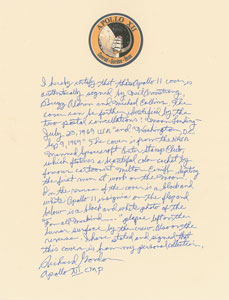 Lot #8195  Apollo 11 Crew-signed FDC with Richard Gordon Letter - Image 3