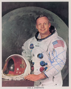 Lot #8258 Neil Armstrong Signed Photograph
