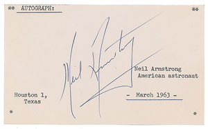 Lot #8242  Apollo 11: Armstrong and Aldrin Signatures - Image 1