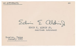 Lot #8242  Apollo 11: Armstrong and Aldrin Signatures - Image 2