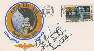 Lot #8296 Alan Bean's Apollo 12 Signed 'Type 1'