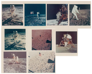 Lot #8207  Apollo 11 Group of (9) Photographs