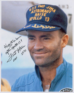 Lot #8437 Fred Haise Signed Photograph - Image 1