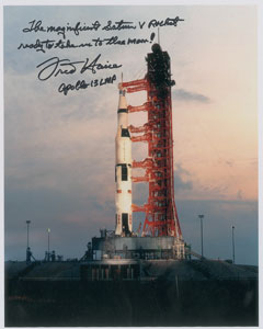 Lot #8440 Fred Haise Signed Photograph - Image 1