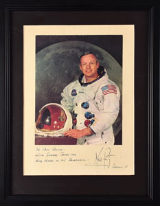 Lot #8262 Neil Armstrong Signed Photograph - Image 1