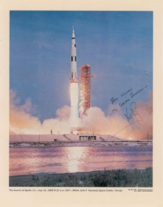 Lot #8263 Neil Armstrong Signed Photograph - Image 1