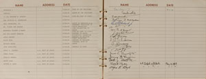 Lot #8228  Apollo 11 Signed Log Book from Richard Nixon's Air Force One - Image 8
