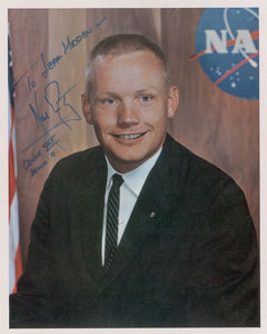 Lot #8264 Neil Armstrong Signed Photograph - Image 1