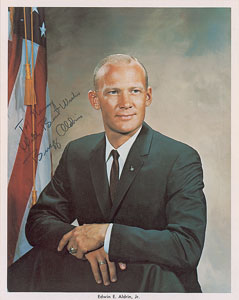 Lot #8179 Buzz Aldrin Signed Photograph - Image 1