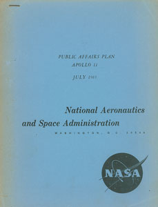 Lot #8224  Apollo 11 Public Affairs Plan - Image 1