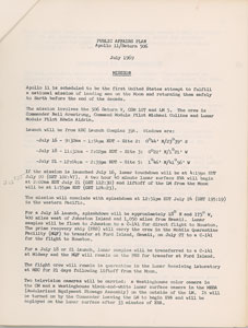 Lot #8224  Apollo 11 Public Affairs Plan - Image 4