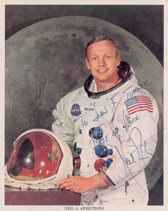 Lot #8265 Neil Armstrong Signed Photograph - Image 1