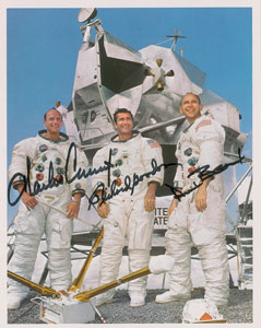 Lot #8411  Apollo 12 Signed Photograph - Image 1