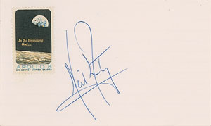 Lot #8254 Neil Armstrong Signature - Image 1