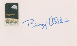 Lot #8370 Buzz Aldrin Signature - Image 1
