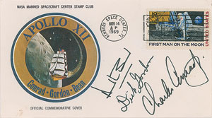 Lot #8408  Apollo 12 Signed Cover