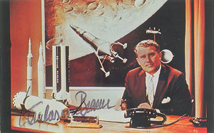 Lot #8511 Wernher von Braun Signed Photograph - Image 1